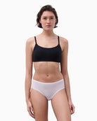 Chantelle Soft Stretch Hipster in White seamless waistband detail