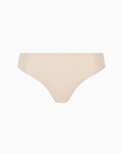 Chantelle Soft Stretch Thong in Golden Beige color fabric detail