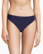 Chantelle Soft Stretch Thong in Navy front view