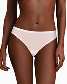 Chantelle Soft Stretch Thong in Pink front view