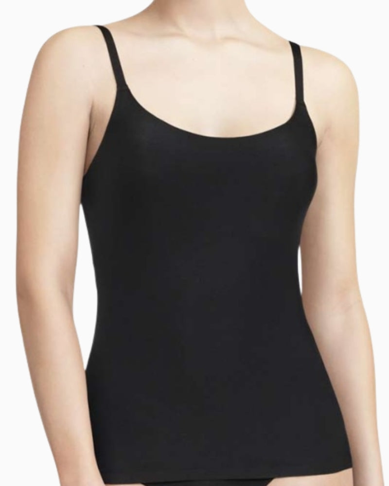 Chantelle soft stretch camisole black front view