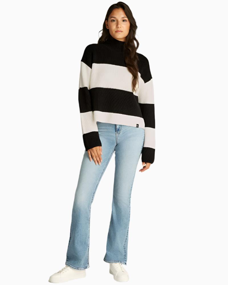 Ck Jeans - Chunky Loose High Neck Sweater