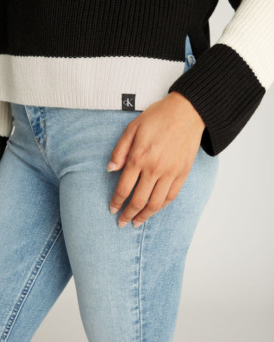 Ck Jeans - Chunky Loose High Neck Sweater