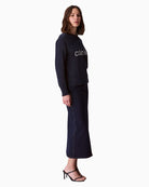 CK graphic top styled with jeans for a relaxed everyday look