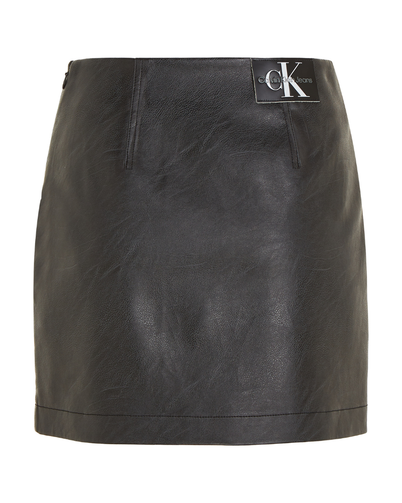 Ck Jeans - Faux Leather Skirt 