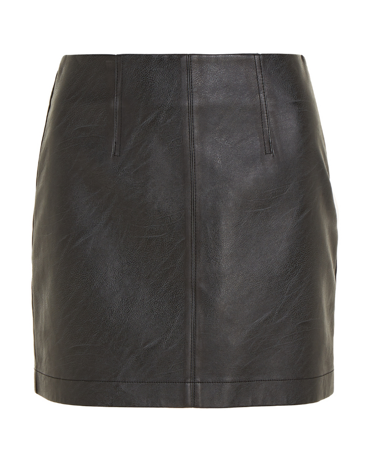 Ck Jeans - Faux Leather Skirt 