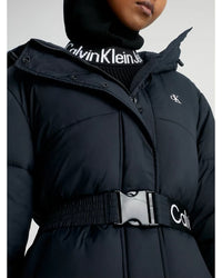 Ck Jeans - Logo Belt Short Puffer Jacket