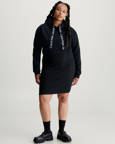 Ck Jeans - Logo Elastic Hoodie Dress