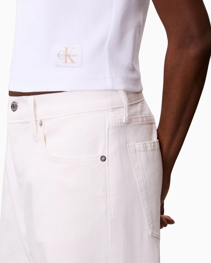 Close-up of monogram logo patch and soft rib texture