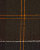 Close up fabric texture of Barbour tartan scarf check intersection