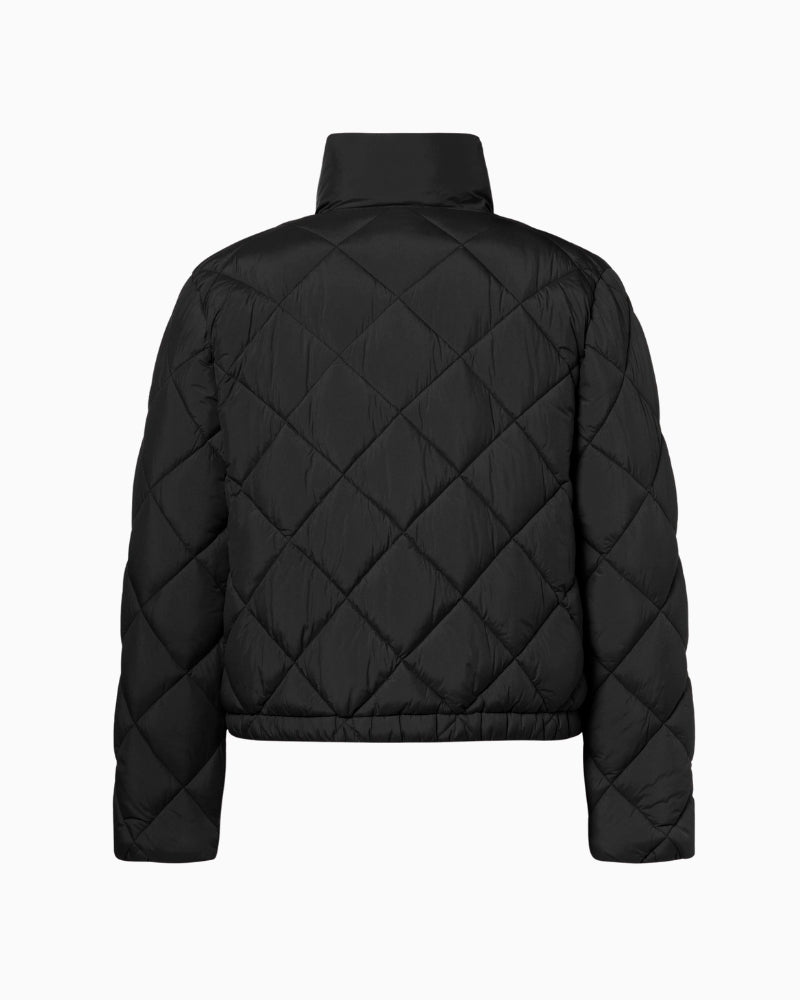 Back view of Montreal jacket with clean sporty shape and water-repellent fabric