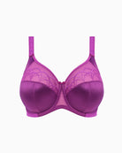 Elomi Cate Underwear Bra in Purple embroidery detail