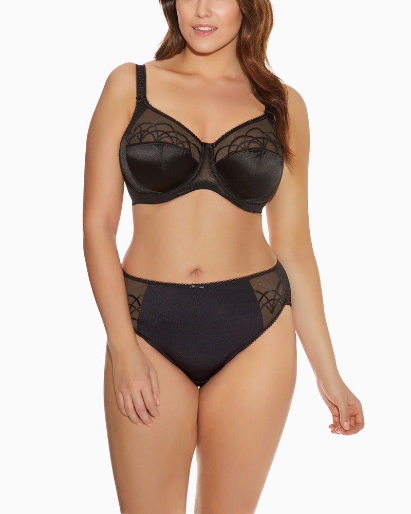 Elomi Full Cup Bra in black front view