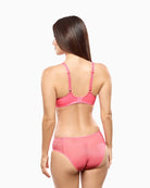 Empreinte Cassiopée full cup bra Electric Pink back view – Áines Boutique