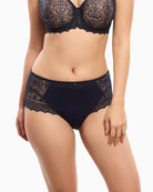 Empreinte Cassiopée high-waisted panty in Starlight with lace and mesh