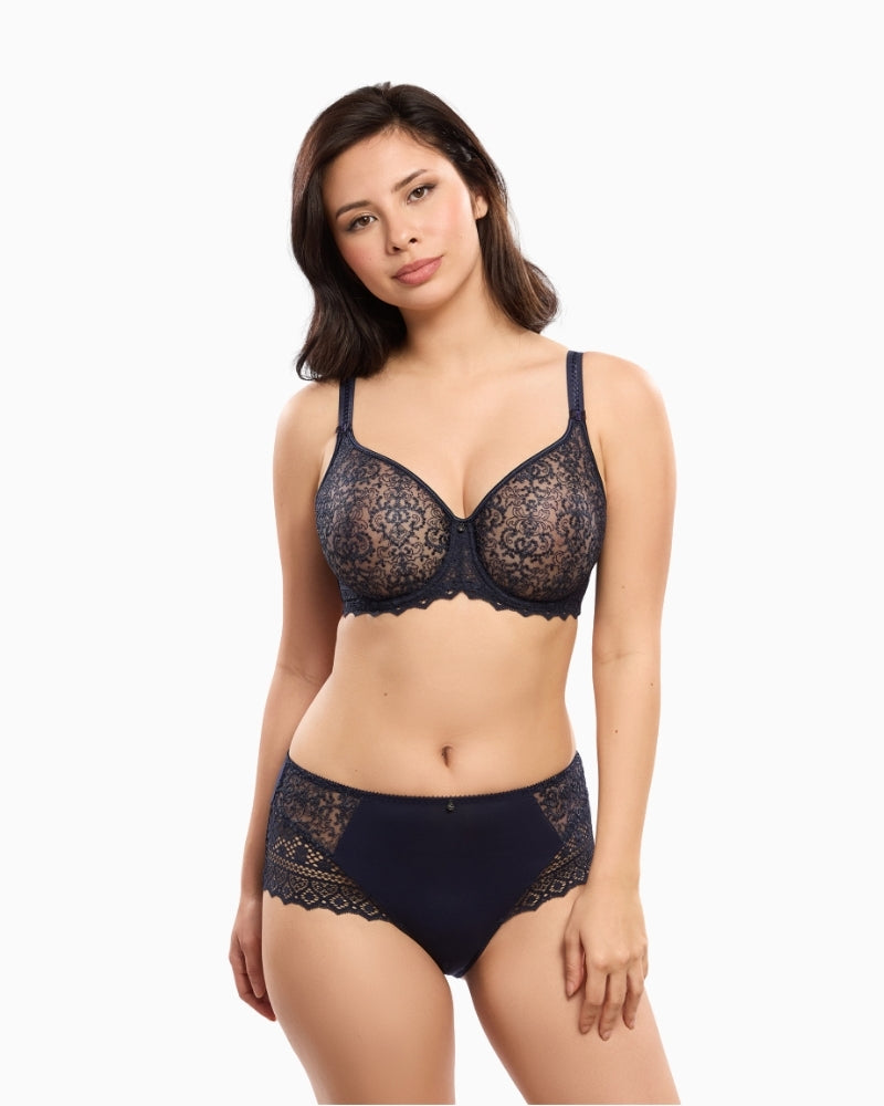 Empreinte Cassiopée panty styled with matching bra in Starlight