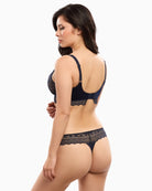 Back view of Cassiopée thong showing smooth, delicate finish