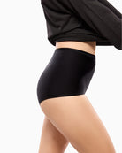 Empreinte Eclipse full brief black side view high-cut shape – Áines Boutique