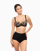 Empreinte Eclipse full brief black front view product – Áines Boutique