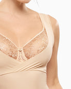 Empreinte Eclipse shaping bodysuit Creamy Beige armhole tulle detail – Áines Boutique