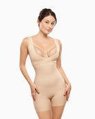 Empreinte Eclipse shaping bodysuit Creamy Beige front view product – Áines Boutique