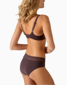 Back view of Verity full brief showing lace waist detail and smooth coverage