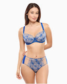 Empreinte Agathe full brief in blue full coverage shape