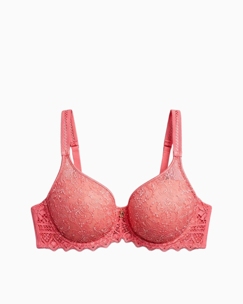 Empreinte Cassiopee bra in Pink embroidery detail