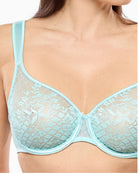 Empreinte Melody bra aqua lace detail close-up