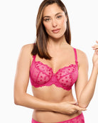 Empreinte Tess low-necked bra Rose Samba front embroidery detail – Áines Boutique