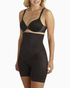 Miraclesuit Tummy Tuck Hi-Waist Thigh Slimmer in nude showing crisscross seaming