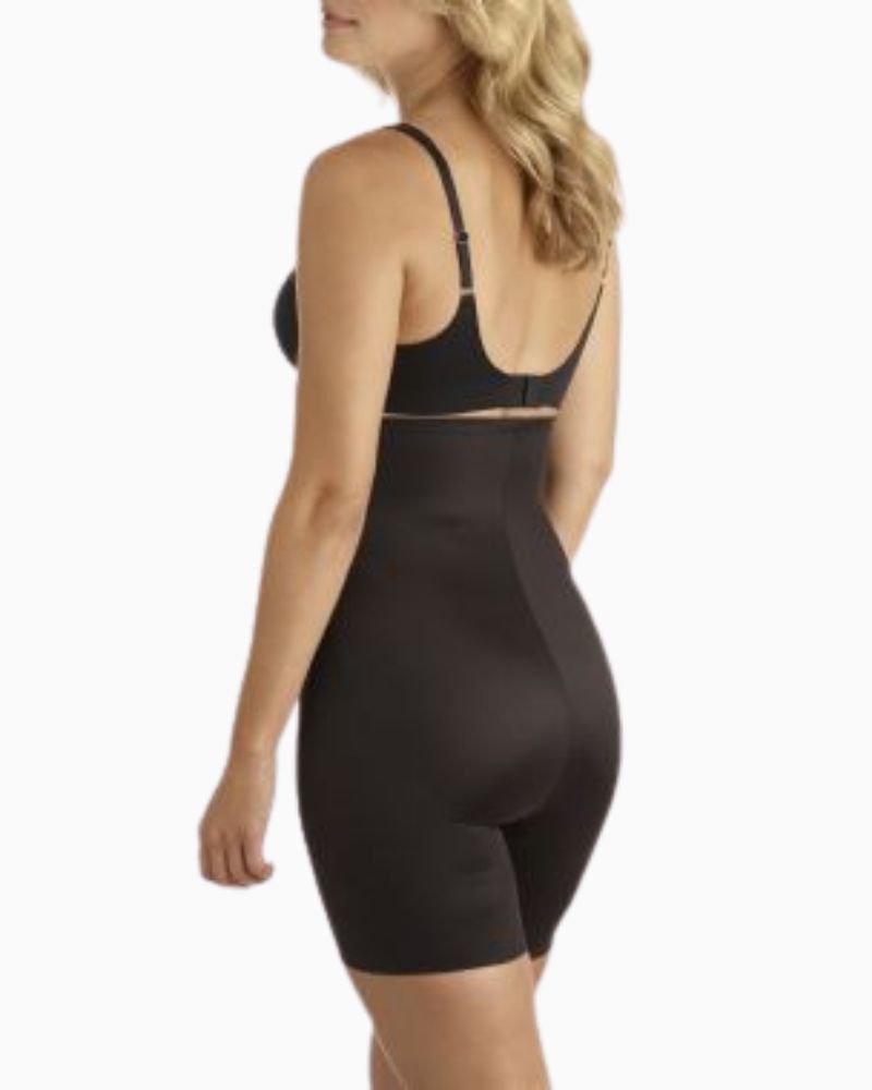 Back view of Miraclesuit Tummy Tuck Thigh Slimmer with single-ply derriere coverage