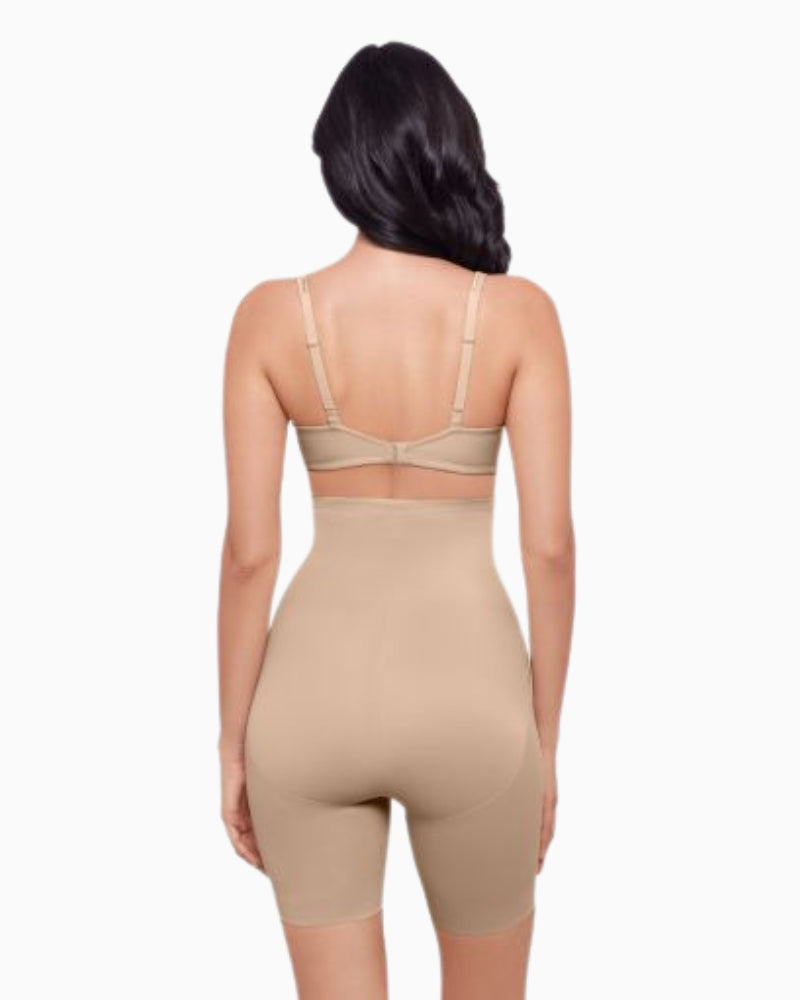 Eve Miraclesuit Tummy Tuck Hi Waist Thigh Slimmer in Nude back view