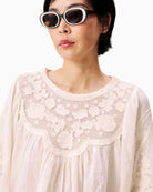 FRNCH ACASTE cream blouse detail