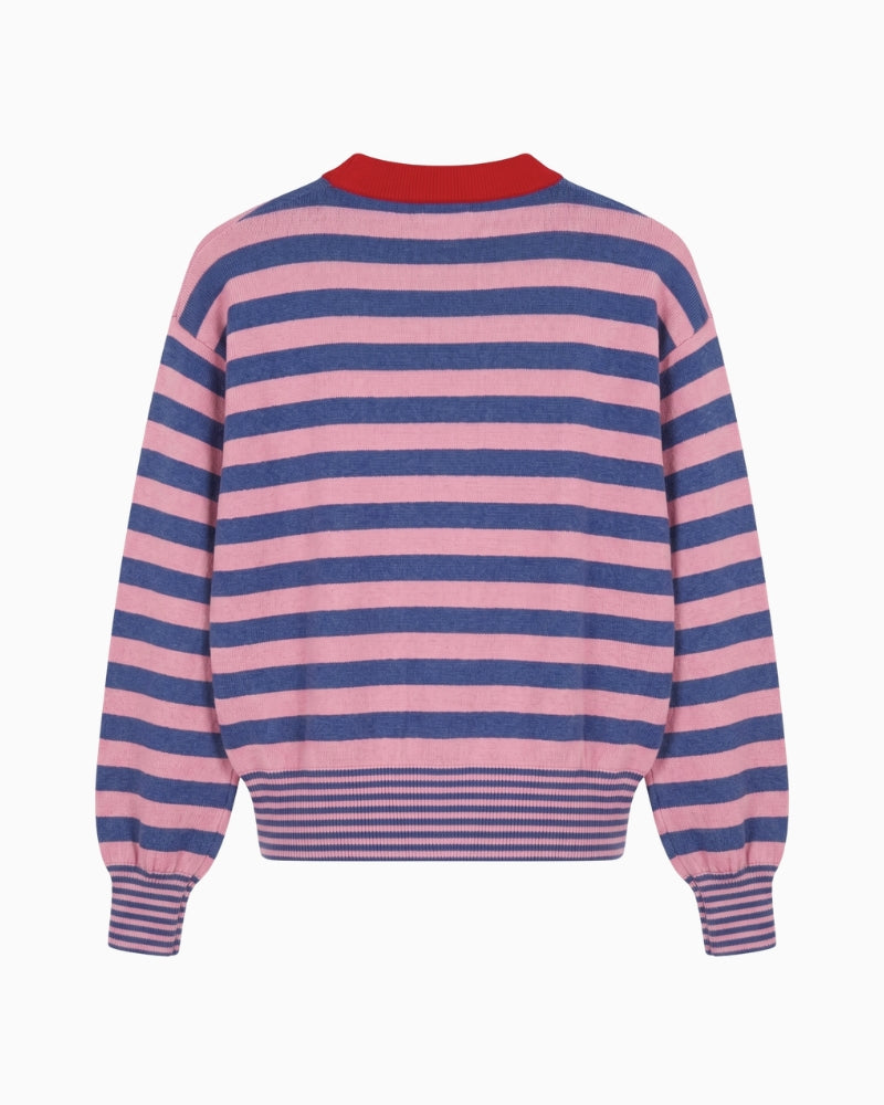 FRNCH Akita Jumper in Pink back view