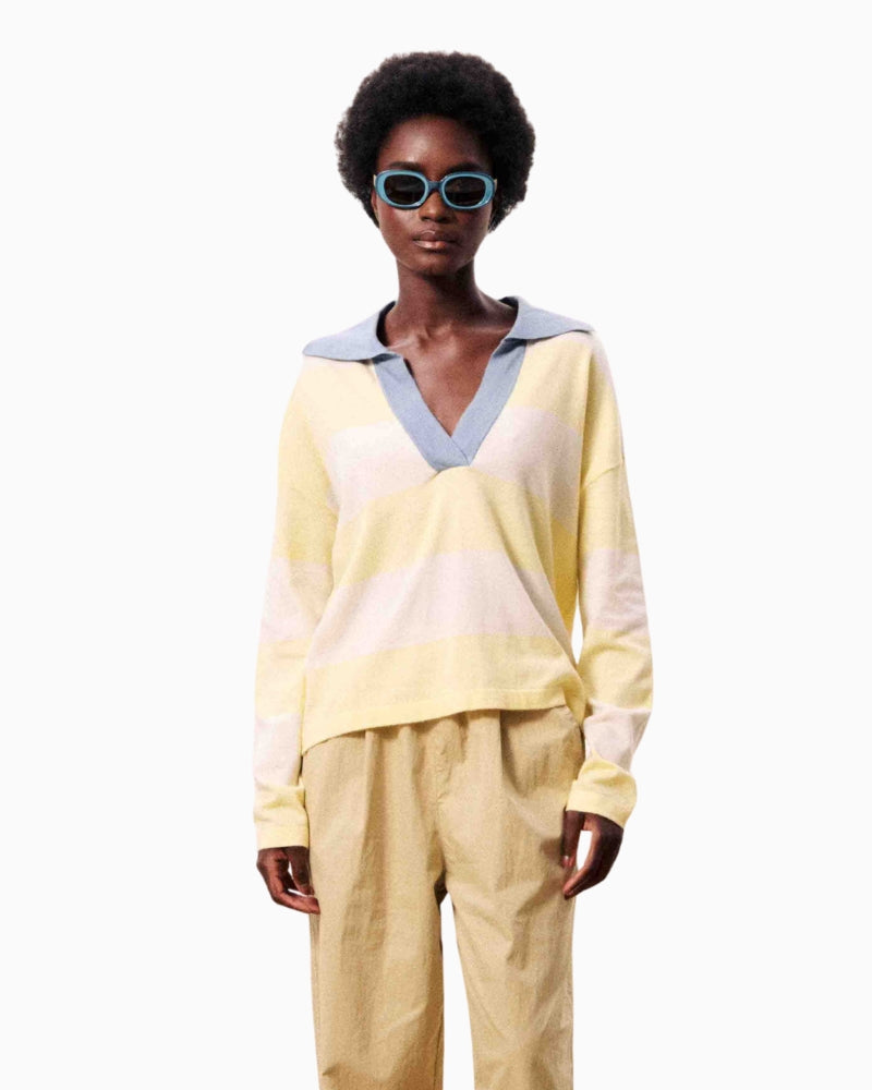 FRNCH Hydralis Butter Sweater Beurre front view