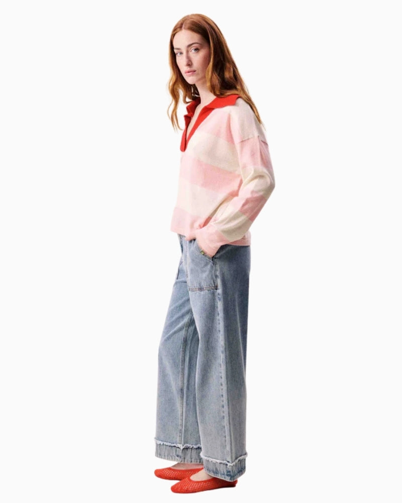 FRNCH Hydralis Rose Sweater side view