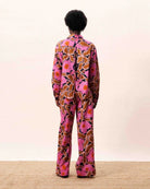 FRNCH LOTUS Vitoria Trousers in pink back view