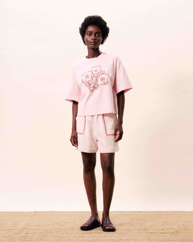 FRNCH Lolite T-shirt in rose front view