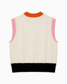 FRNCH Mickle Vest in Cream back view