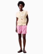 FRNCH Natalie Cardigan cream full look front view