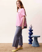 FRNCH Nymphaea T-shirt pink side outfit view