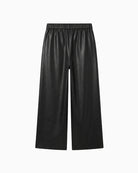 FRNCH Odaesan PU Trousers in Black back view