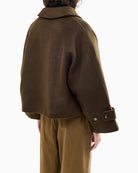 FRNCH Pembroke Jacket in khaki back view