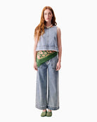 FRNCH Saphira jeans in denim frayed hem detail