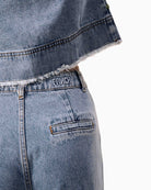 FRNCH Saphira jeans in denim logo detail