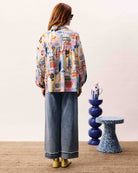 FRNCH Topaze shirt in multi colour back view