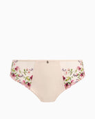 Fantasie Marie Delicacy Brief in soft pink with floral embroidery and centre gem