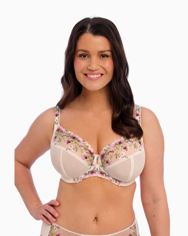 Close-up of Fantasie Marie bra showing three-piece cup and side support panel