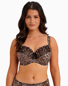 Fantasie Talia Leopard side support bra front view – Áines Boutique